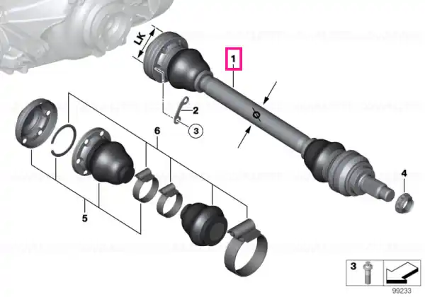 Ofertă exclusivă Arbore ieșire ABS LK=80MM/D=26MM - BMW