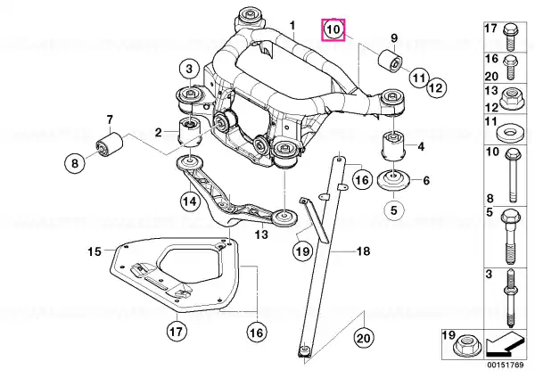 Șurub hexagonal M14X1,5X138ZNS3 - BMW Cel mai bun preț