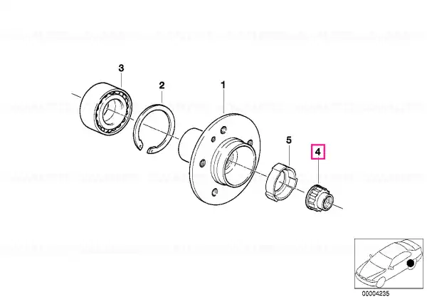 Disponibil imediat Piuliță guler M27X1,5 - BMW