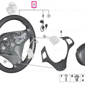 Volan M Sports piele airbag treapt - BMW Cumpără online