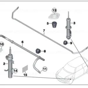 Disponibil imediat Kit retrofit suspensie sport J. COOPER WORKS - BMW - Mini