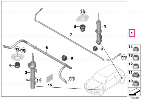Disponibil imediat Kit retrofit suspensie sport J. COOPER WORKS - BMW - Mini