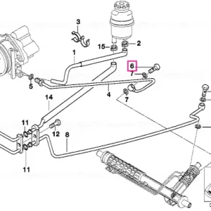 Lichidare de stoc Șurub banjo cu ventil M14X1,5X27,4 - BMW