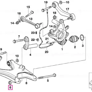 Disponibil imediat Piuliță autoblocantă M16X1,5 - BMW