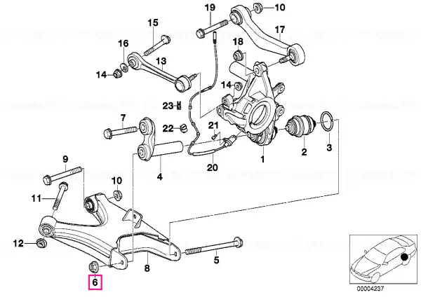 Disponibil imediat Piuliță autoblocantă M16X1,5 - BMW