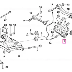 Butuc roată spate stânga - BMW Cumpără online