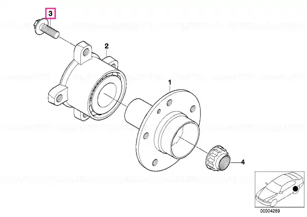 Doar azi Șurub guler M10X1X31-10.9 - BMW