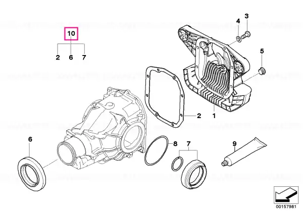 Set garnituri diferențial TYP 210 - BMW Livrare gratuită