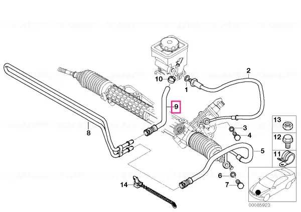 Conduct retur radiator - BMW Cel mai bun preț