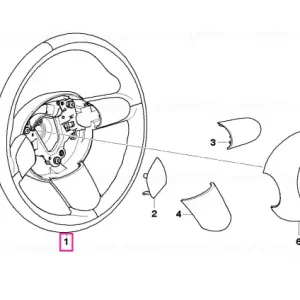 Volan sport cu airbag, piele - BMW - Mini Ofertă exclusivă