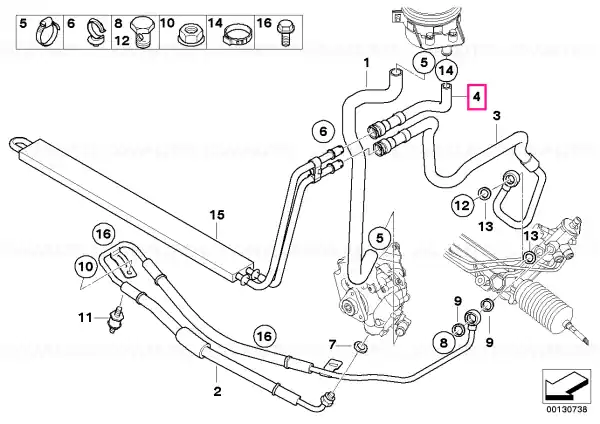 Preț redus Furtun retur radiator - BMW