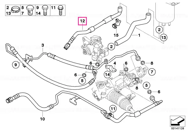 Ofertă specială Linie retur radiator - BMW