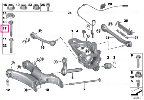 Șurub excentric M12X1,5X72 - BMW Ofertă specială