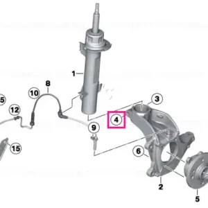Livrare gratuită Piuliță hexagonală guler M12X1,5-10-ZNS3 - BMW - Mini