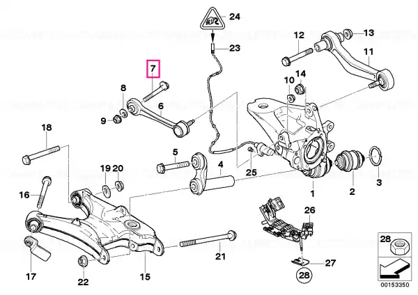 Reducere de preț Șurub excentric M12X1,5X66 - BMW