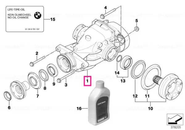 Schimb diferențial final I=2,56 - BMW Expediere rapidă