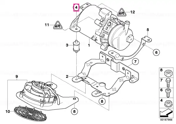 Cel mai vândut Piuliță flanșă hexagonală M6 - BMW - Mini
