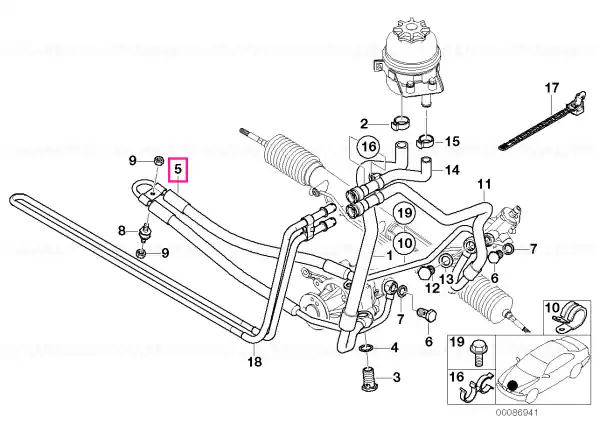 Discount Ansamblu furtun presiune - BMW