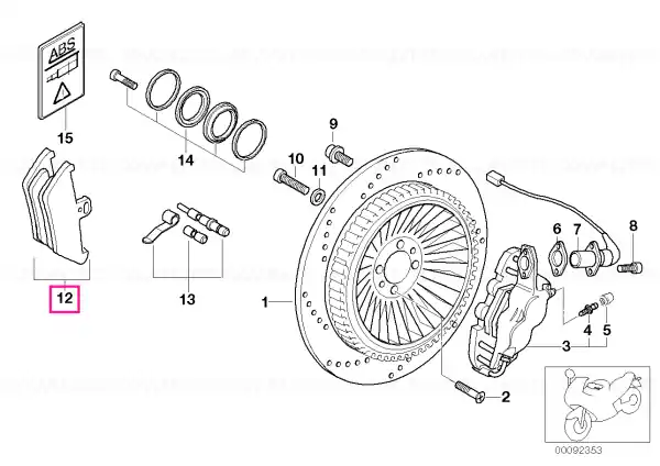 Kit plăcuțe frână - BMW Motorrad Cumpără online