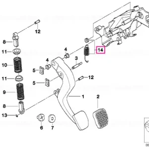 Arc revenire parghie ambreiaj D=18MM - BMW Ultima șansă