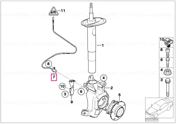 Generator impuls DSC față - BMW Popular
