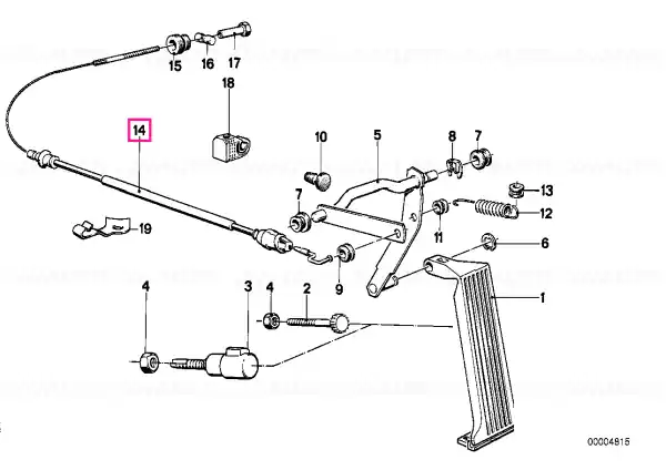 Cablu Bowden accelerație - BMW Discount
