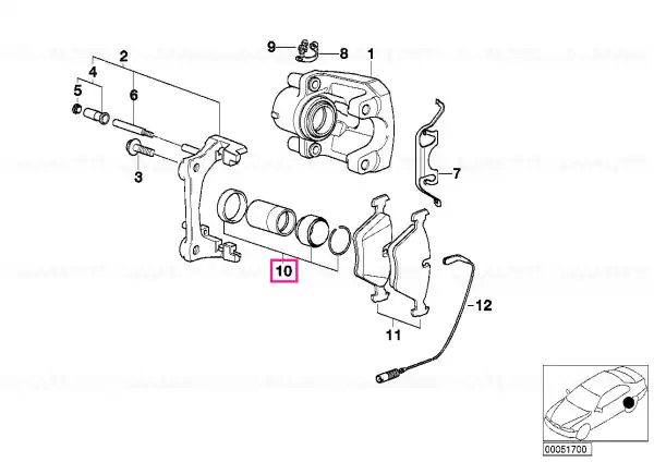 Kit reparație etrier frână - BMW Vezi acum