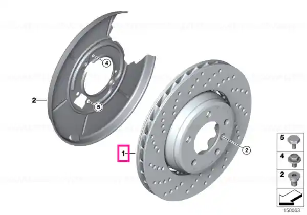 Reducere de preț Disc frana ventilat stanga 328X20 - BMW