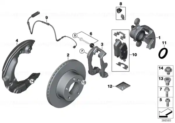 Set placute frana, punte fata, fara azbest - BMW Seria 1 E81 E82 E87 E88 Discount