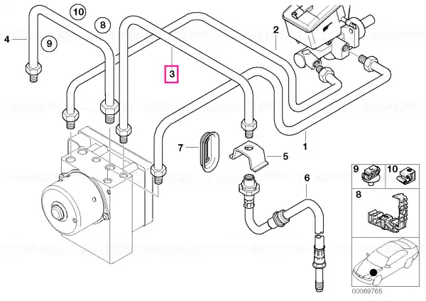 Țeavă M10/M12-590MM - BMW Disponibil imediat