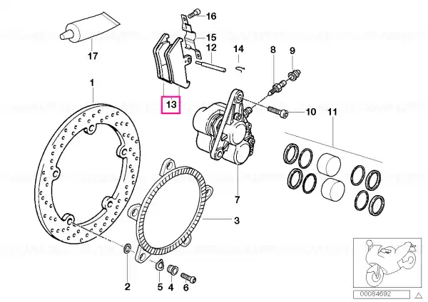 Ofertă specială Kit plăcuțe roșii EVO 32/36 - BMW Motorrad
