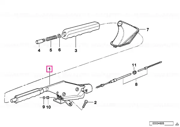 Levier frana de mana - BMW Seria 3 E36, Z3 E36 Livrare gratuită