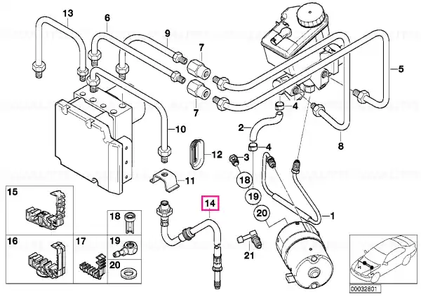Reducere extra Furtun frana fata - BMW