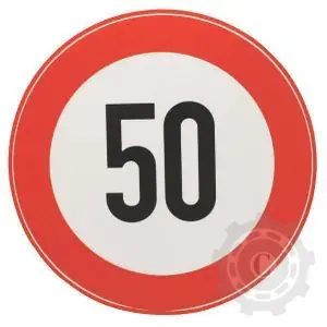 Cel mai bun preț BF50S AUTOCOLANT INDICATOR LIMITA DE VITEZA 50 KM