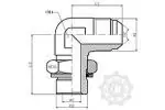 ADAPTOR L CU OLANDEZA PE CON SI FIL.EXT.ORIENTABIL LA BLOC 3/4 Reducere specială
