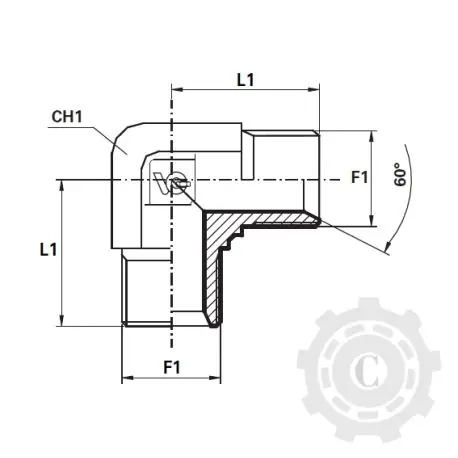 RACORD L FIL.EXT. M12X1.5L Mai ieftin