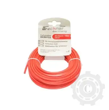 Fir patrat pentru motocoasa, 3 mm x 15 m cu insertie Ultima șansă