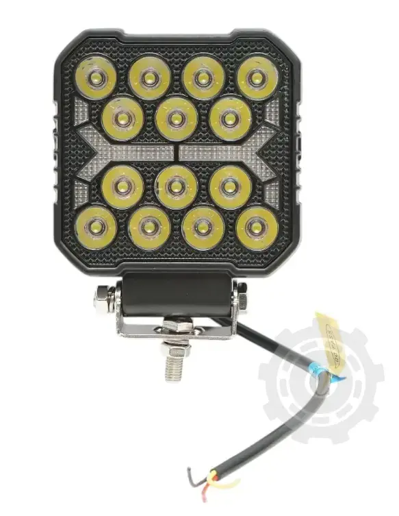 Proiector patrat LED cu DRL 9-36V, 16W Livrare rapidă