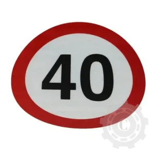 AUTOCOLANT LIMITA VITEZA 40KM MARE Super ofertă