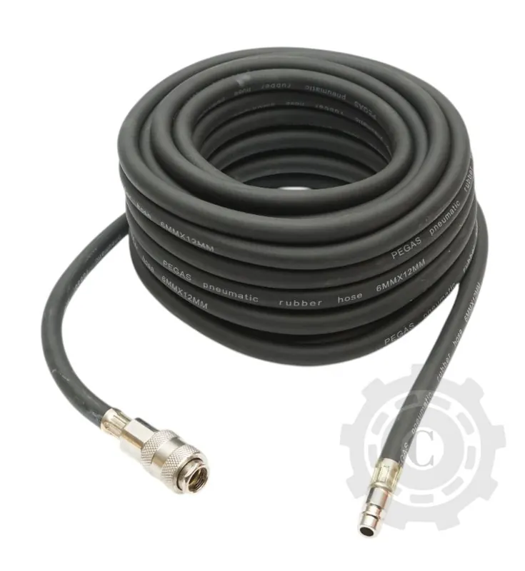 Bestseller Furtun aer compresor 12m cauciucat 6x12mm si cuple rapide universale