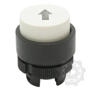 Cap buton comanda alb convex sageata sus Ø 22mm LAY5 Plată securizată