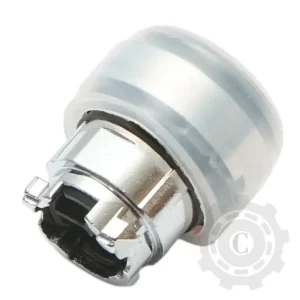 Cap buton comanda negru cu capac de protectie Ø 22mm Retur ușor