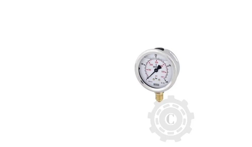 Manometru cu glicerină Ø63 mm, 400 bar,racord inferior 1/4" Preț promoțional