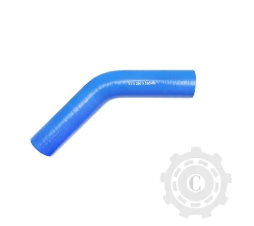 Furtun cotit silicon 45 grade cu insertie textila 51x200x200mm Reduceri