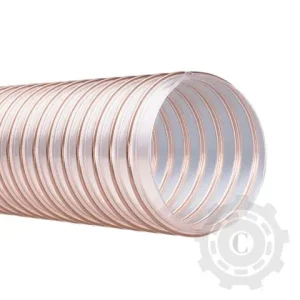 Calitate înaltă Furtun PVC spiralat 25 mm LIGNUM GRI