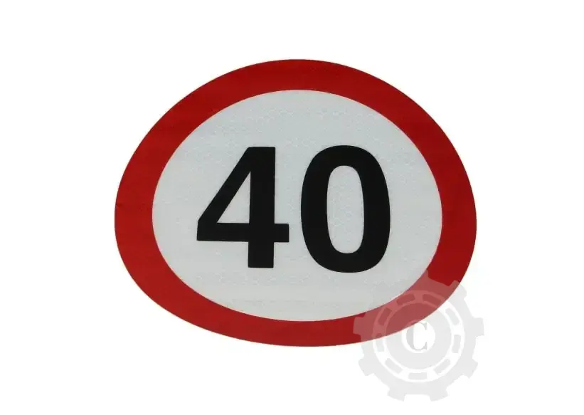 AUTOCOLANT LIMITA VITEZA 40KM MARE Cumpărături sigure
