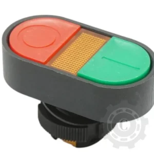 Cap buton comanda dublu rosu-verde Ø 22mm LAY5 Reducere