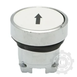 Cap buton comanda alb sageata sus Ø 22mm Ieftin