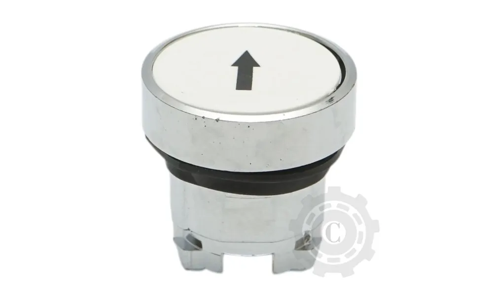 Cap buton comanda alb sageata sus Ø 22mm Ieftin