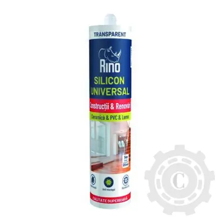 SILICON UNIVERSAL TRANSPARENT RINO 280ML Mai ieftin